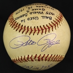 1975 (October 14) Pete Rose Cincinnati Reds Signed ONL Feeney Riverfront Stadium World Series Game Used Baseball (MEARS LOA/JSA)