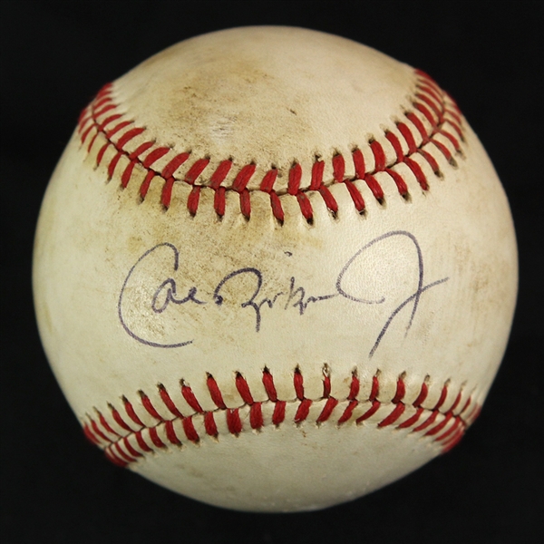 1982 Cal Ripken Baltimore Orioles Signed OAL MacPhail Game Used Baseball (MEARS LOA/JSA) AL Rookie of the Year Season