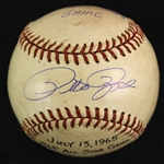 1965 (July 13) Pete Rose Cincinnati Reds Signed OAL Cronin Metropolitan Stadium All Star Game Used Baseball (MEARS LOA/JSA) Roses 1st All Star Game