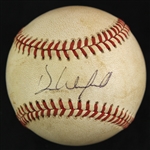 1988 (July 30) Dave Winfield New York Yankees Signed OAL Brown Exhibition Stadium Game Used Home Run Baseball (MEARS LOA/JSA/Durwood Merrill COA) 20th of Season, 352nd of Career