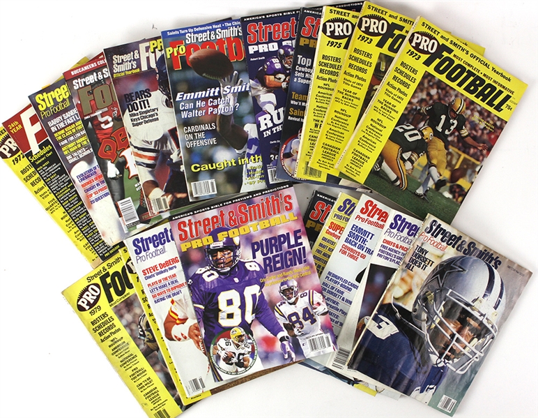 1964-2003 Street & Smith Pro Football Yearbook Collection - Lot of 20