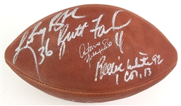 1995 Green Bay Packers Multi Signed ONFL Tagliabue Football w/ 6 Signatures Reggie White, Brett Favre, Leroy Butler & More *JSA*
