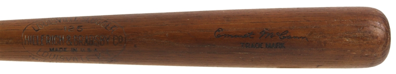 1921-31 Emmet McCann H&B Louisville Slugger Professional Model Game Used Bat (MEARS LOA) Sidewritten