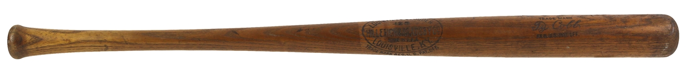 1921-28 Ty Cobb Tigers/Athletics H&B Louisivlle Slugger Professional Model Game Used Bat (MEARS A7)