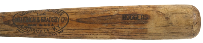 1928 Don Rodgers Western Association H&B Louisville Slugger Professional Model Game Used Bat (MEARS LOA) Sidewritten