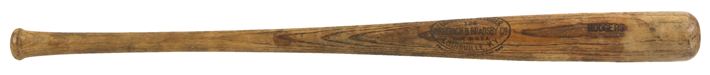 1928 Don Rodgers Western Association H&B Louisville Slugger Professional Model Game Used Bat (MEARS LOA) Sidewritten