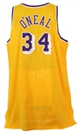 1996-97 Shaquille O'Neal Los Angeles Lakers Signed Home Jersey (MEARS LOA/JSA)