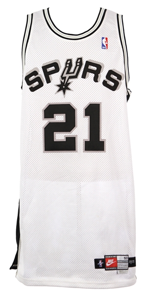 1999-2000 Tim Duncan San Antonio Spurs Home Jersey (MEARS LOA)