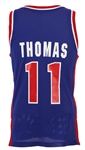 1992-93 Isiah Thomas Detroit Pistons Road Jersey (MEARS LOA)