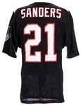 1992-93 Deion Sanders Atlanta Falcons Road Jersey (MEARS LOA)