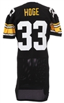 1992 Merrill Hoge Pittsburgh Steelers Home Jersey w/ 60 Seasons Patch (MEARS LOA)