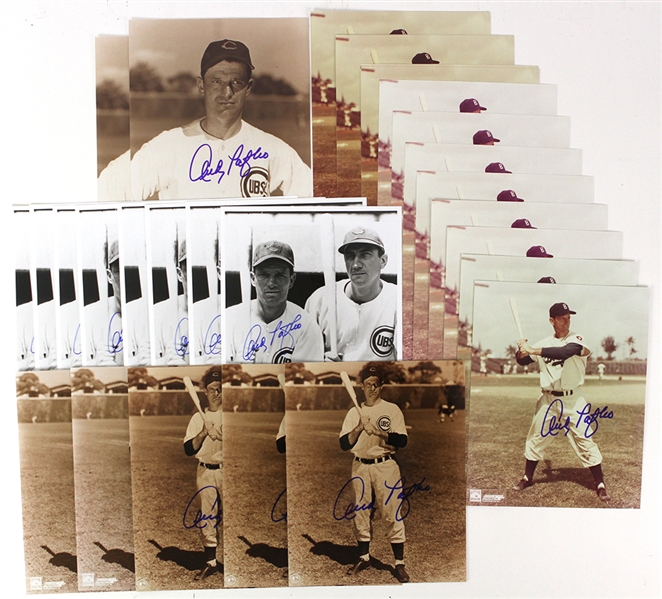 1943-52 Andy Pafko Cubs/Dodgers Signed 8" x 10" Photos - Lot of 30 (JSA)