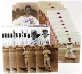1943-52 Andy Pafko Cubs/Dodgers Signed 8" x 10" Photos - Lot of 30 (JSA)