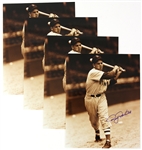 1943-47 Roy Partee Boston Red Sox Signed 8" x 10" Photos - Lot of 4 (JSA)
