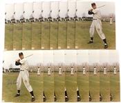 1946-53 Bobby Thomson New York Giants Signed 8" x 10" Photos - Lot of 17 (JSA)