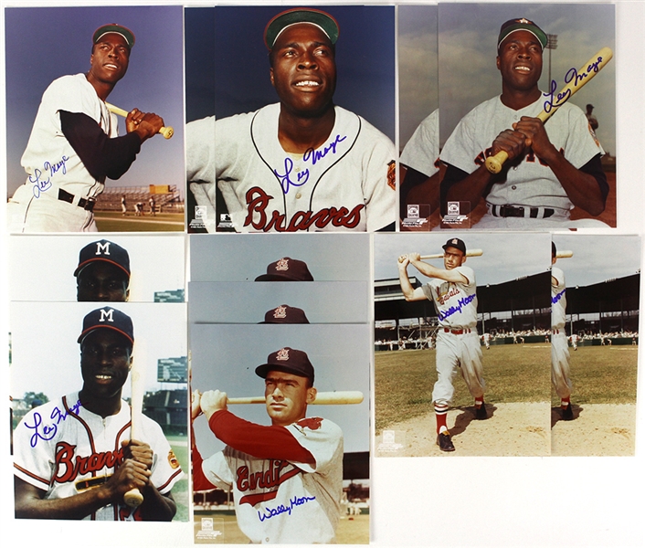 1940s-80s Baseball Signed 8" x 10" Photos - Lot of 116 w/ Johnny Mize, Hoyt Wilhelm, Del Crandall & More (JSA)