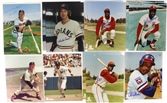 1940s-80s Baseball Signed 8" x 10" Photos - Lot of 90 w/ Enos Slaughter, Herb Score, Don Larsen & More (JSA)