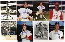 1940's-80's Baseball Signed 8 x 10 Photos - Lot of 90 w/ Enos Slaughter, Herb Score, Don Larsen & More (JSA)