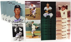 1940's-80's Baseball Signed 8 x 10 Photos - Lot of 90 w/ Enos Slaughter, Herb Score, Don Larsen & More (JSA)