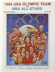 1984 USA Olympic Team vs. NBA All Stars Game Program