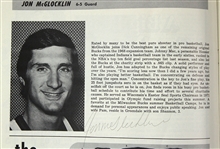 1973 (January 7) Milwaukee Bucks Los Angeles Lakers Multi Signed Program w/ 7 Signatures Including Jerry West, Gail Goodrich, Jon McGlocklin & More (JSA)