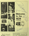 1973 (January 7) Milwaukee Bucks Los Angeles Lakers Multi Signed Program w/ 7 Signatures Including Jerry West, Gail Goodrich, Jon McGlocklin & More (JSA)