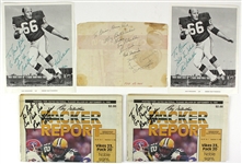 1960s-90s Ray Nitschke Green Bay Packers Signed Collection - Lot of 5 (JSA) 