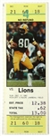 1982 (December 12) Green Bay Packer Detroit Lions Lambeau Field Ticket Stub