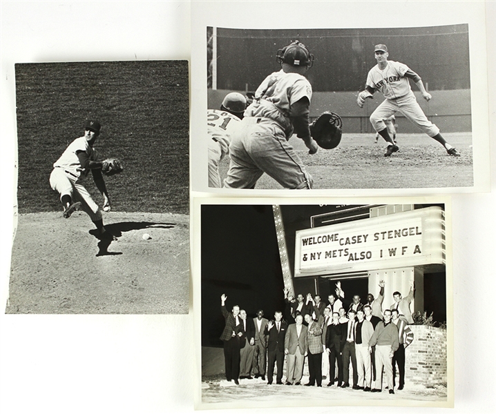 1965 Warren Spahn New York Mets Original Photography Collection - Lot of 3 "From The Collection of Warren Spahn"