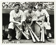 1934-37 Goose Goslin Jo Jo White Pete Fox Detroit Tigers Original 8" x 10" Photograph