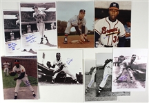 1950s-80s Boston/Milwaukee/Atlanta Braves Signed 8" x 10" Photos - Lot of 20 (JSA)