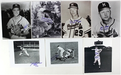 1950's-80's Boston/Milwaukee/Atlanta Braves Signed 8 x 10 Photos - Lot of 20 (JSA)