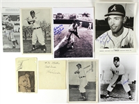 1940s-60s Baseball Signed Photo & Cut Collection - Lot of 15 w/ Carl Hubbell, Tommy Lasorda & More (JSA)