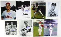 1940's-60's Baseball Signed Photo & Cut Collection - Lot of 15 w/ Carl Hubbell, Tommy Lasorda & More (JSA)