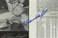 1963 Milwaukee Braves Multi Signed Yearbook w/ 7 Signatures Including Hank Aaron, Eddie Mathews, Warren Spahn & More (JSA)