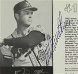 1963 Milwaukee Braves Multi Signed Yearbook w/ 7 Signatures Including Hank Aaron, Eddie Mathews, Warren Spahn & More (JSA)