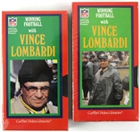 1980s Vince Lombardi Green Bay Packers "Winning Football With Vince Lombardi" VHS Tapes - Lot of 2