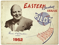 1952 Eastern Baseball League Pilot Guidebook