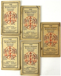 1949 Association of Professional Ball Players of America Members Handbooks - Lot of 5