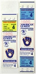 1982 Milwaukee Brewers Baltimore Orioles County Stadium ALCS Game 4 Ticket & Stub - Lot of 2