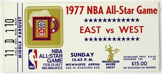 1977 NBA All Star Game MECCA Arena Ticket Stub