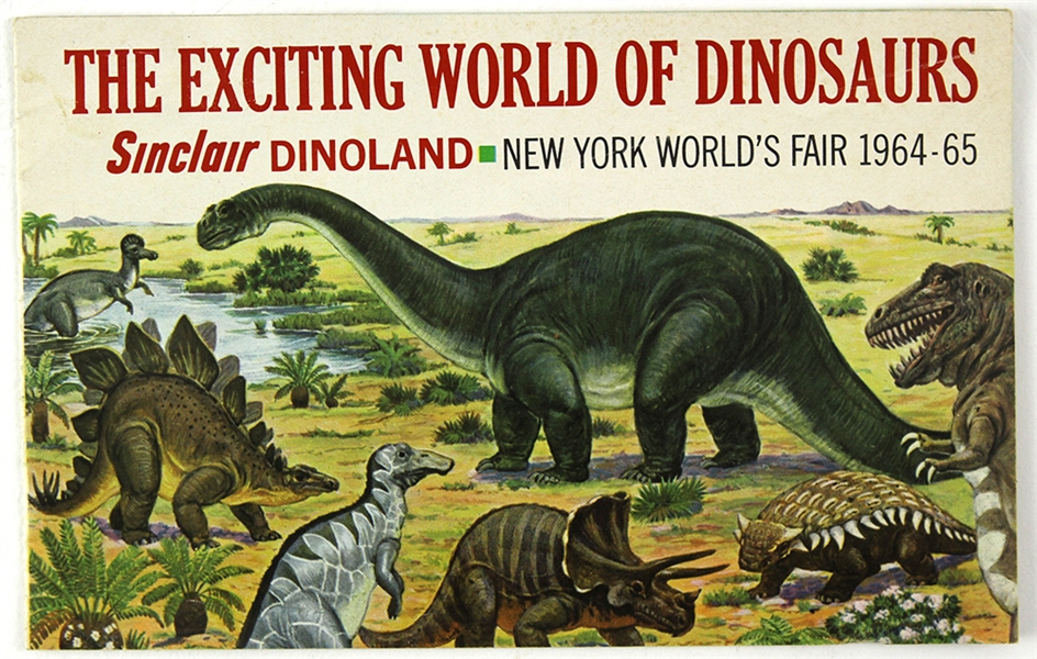 1964-65 New York Worlds Fair Sinclair Dinoland Exciting World of Dinosaurs Booklet