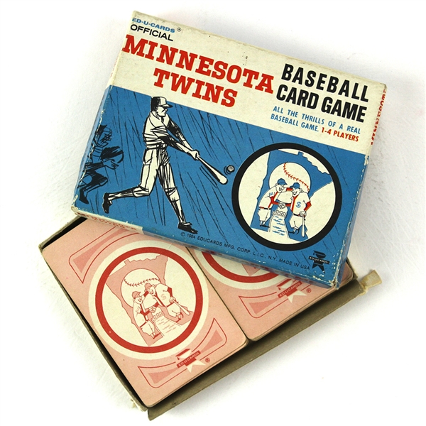 1964 Minnesota Twins Baseball Card Game w/ 36 Game Cards & Instructions in Original Box