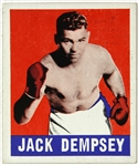 1948 Jack Dempsey World Heavyweight Champion Knock Out Bubble Gum Trading Card