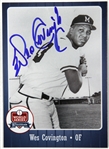 2007-08 Wes Covington Milwaukee Bravs Signed World Series Wisconsin Trading Card (JSA)