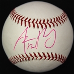 2005-14 Aaron Rodgers Green Bay Packers Signed OML Selig Baseball (JSA)