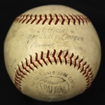 1960s Warren Giles Milwaukee Braves ONL Giles Game Used Baseball (Warren Spahn Collection) MEARS LOA