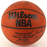 1982-83 Chicago Bulls Rare Official Game Team Signed Lawrence O’Brien Game Ball (11 signatures) JSA