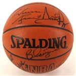 1990-1991 Chicago Bulls 1st Ever World Championship Team Signed Official Game Basketball (13 signatures) JSA
