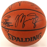1990-1991 Chicago Bulls 1st Ever World Championship Team Signed Official Game Basketball (13 signatures) JSA